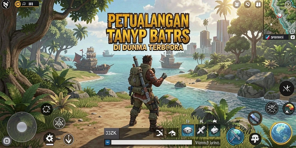 Gameplay 33ZK yang menakjubkan, menjelajahi dunia terbuka.