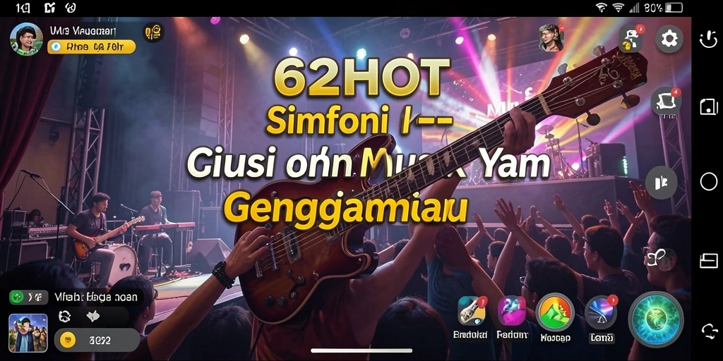 Tampilan screenshot utama 62HOT yang menunjukkan gameplay Music yang seru.
