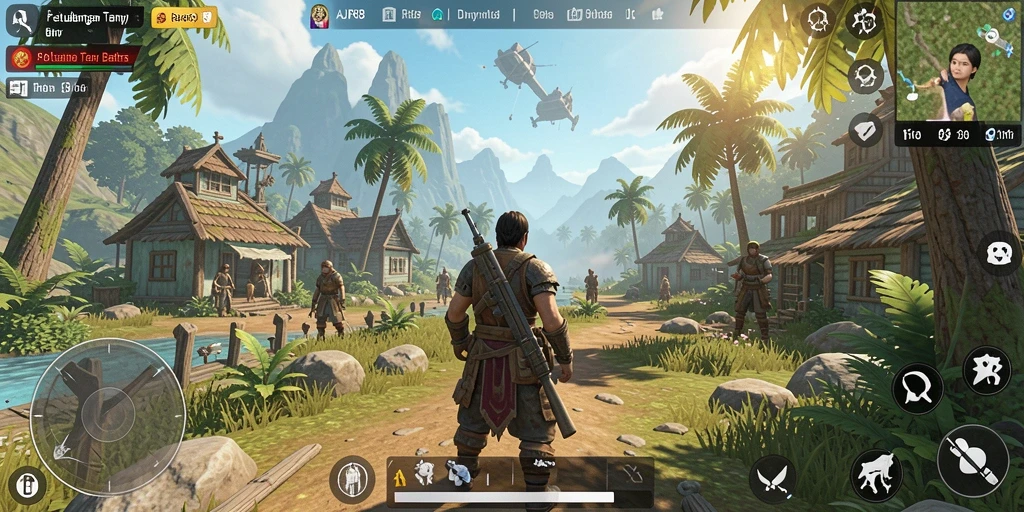 Screenshot AJR88 menampilkan pemain menjelajahi dunia terbuka yang indah.