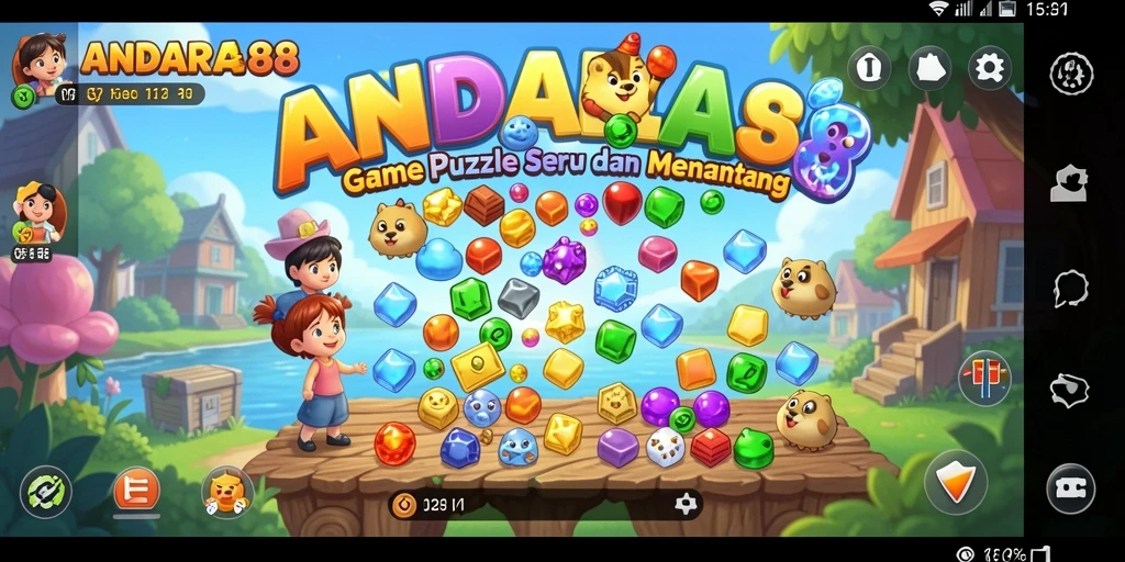 Tampilan gameplay <strong>ANDARA88</strong> yang menantang dan penuh warna.