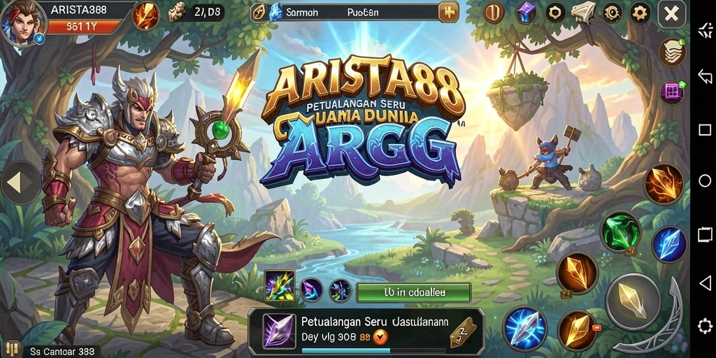 Screenshot gameplay ARPG yang menampilkan pertarungan epik dan karakter yang dinamis.