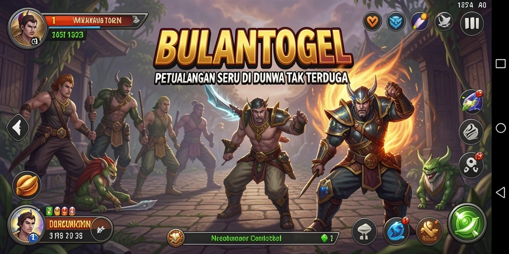 Tangkapan layar gameplay BULANTOGEL yang menggambarkan aksi seru petualangan.