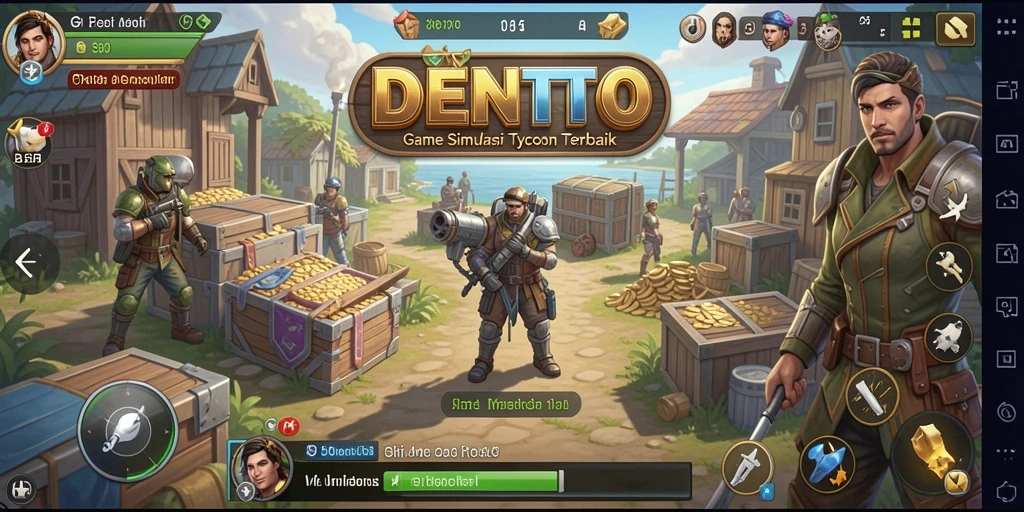 Tampilan menarik dari gameplay DENTOTO yang menantang.