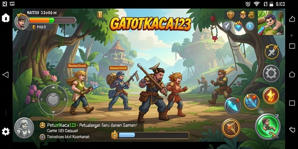 Tampilan gameplay GATOTKACA123 yang seru dan mengasyikkan.