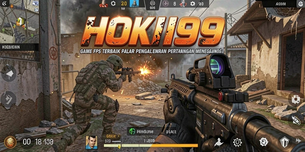 Screenshot HOKI99 menampilkan aksi intens dalam gameplay FPS yang mendebarkan.