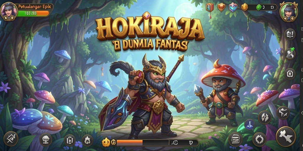 Tampilan penuh aksi dari gameplay HOKIRAJA yang seru dan menantang.