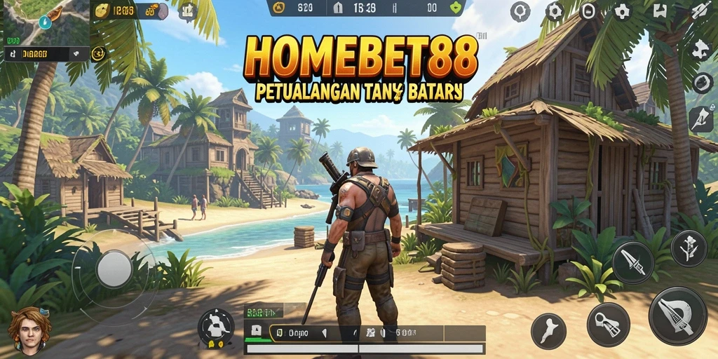 Tangkapan layar gameplay <strong>HOMEBET88</strong> menunjukkan eksplorasi dunia terbuka yang menakjubkan.