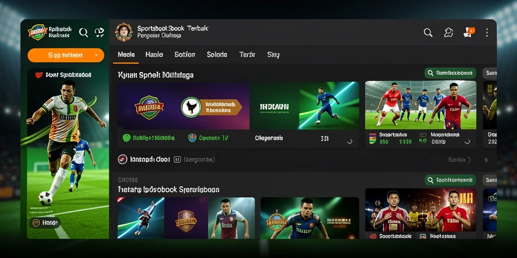 Tampilan gameplay taruhan olahraga yang interaktif dan menarik.