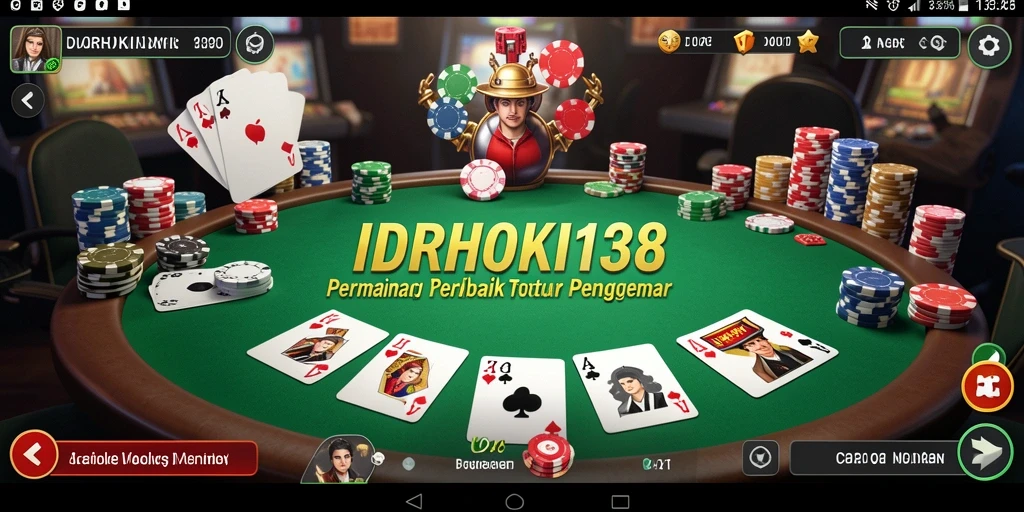 Tampilan gameplay poker di IDRHOKI138 yang menarik dan interaktif.