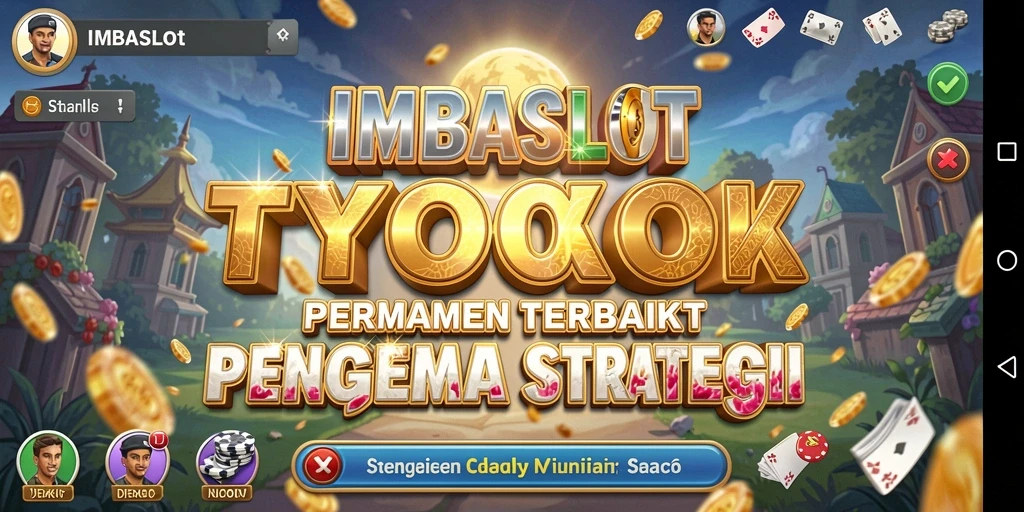 Tangkapan layar permainan IMBASLOT menunjukkan pengelolaan bisnis slot yang seru.