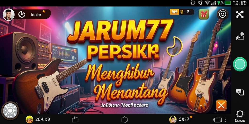 Screenshot tampilannya menunjukkan gameplay seru JARUM77 dengan interface interaktif.