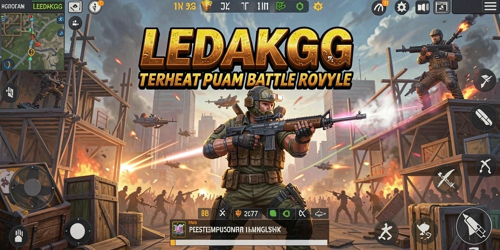 Tampilkan aksi epik dalam game Battle Royale LEDAKGG.