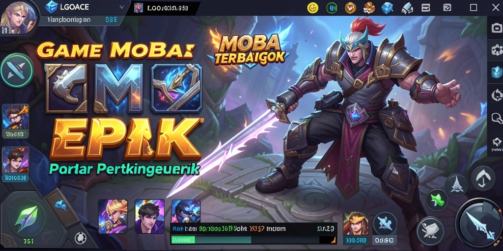 Tampilan gameplay menarik dan pertarungan seru dalam LGOACE.