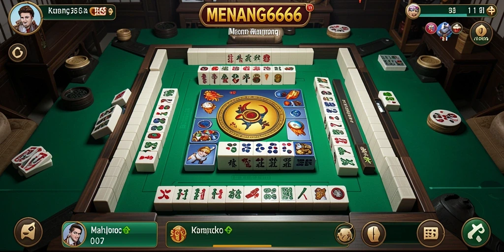 Tampilan gameplay Mahjong yang seru dan menantang dalam MENANG666.