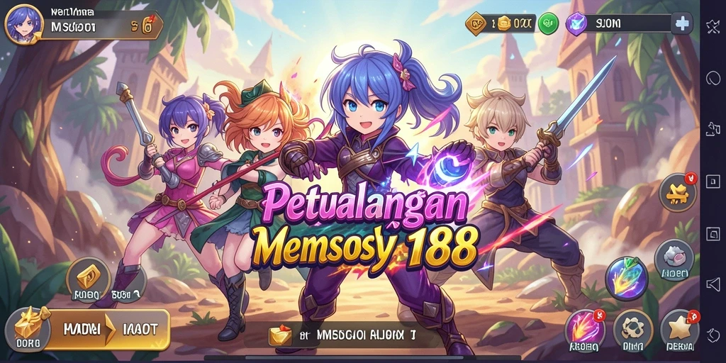 Screenshot menampilkan karakter menarik dalam gameplay Anime.