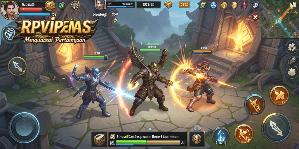 Tampilan gameplay RPVIP1 yang seru dan mendebarkan dalam pertempuran strategi.
