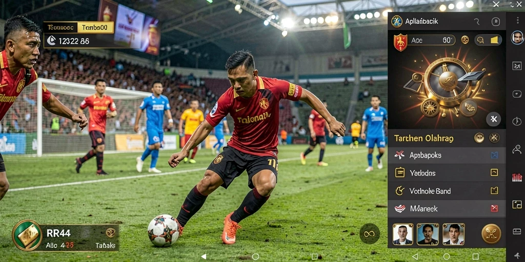 Tangkapan layar gameplay RR44 menampilkan antarmuka taruhan olahraga yang dinamis.