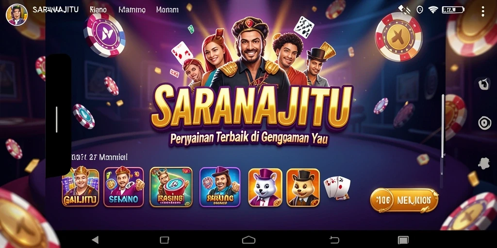 Tampilan menarik dari gameplay Kasino SARANAJITU yang seru.