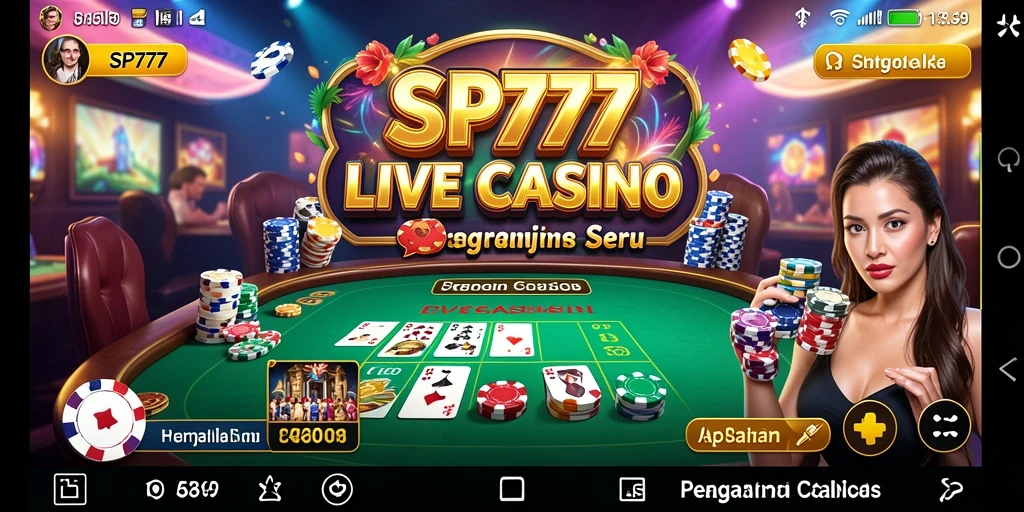 Gameplay Live Casino yang mendebarkan dengan dealer langsung dan interaksi nyata.