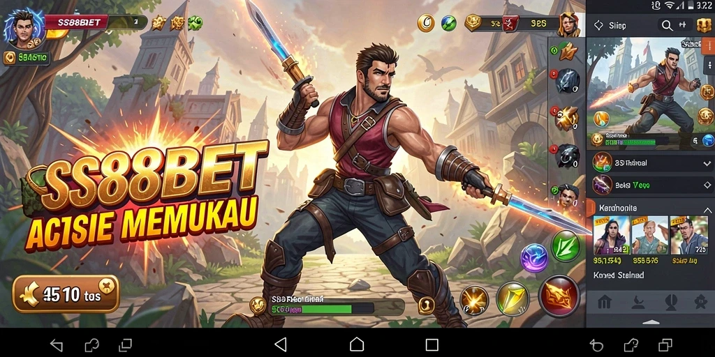 Tampilan gameplay SS88BET yang penuh aksi dan keseruan.