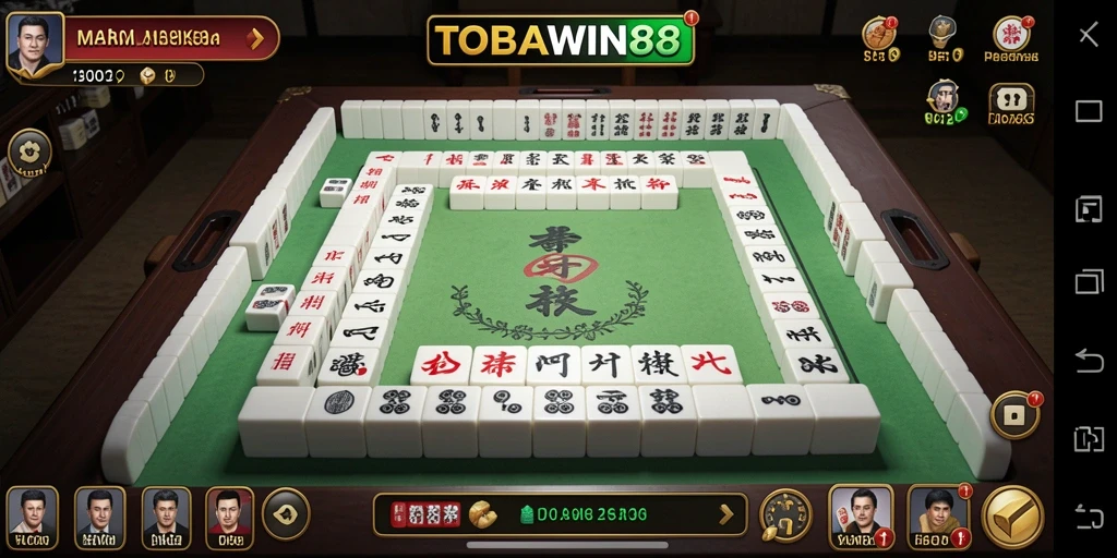 Tampilan permainan Mahjong yang menarik dan menantang.
