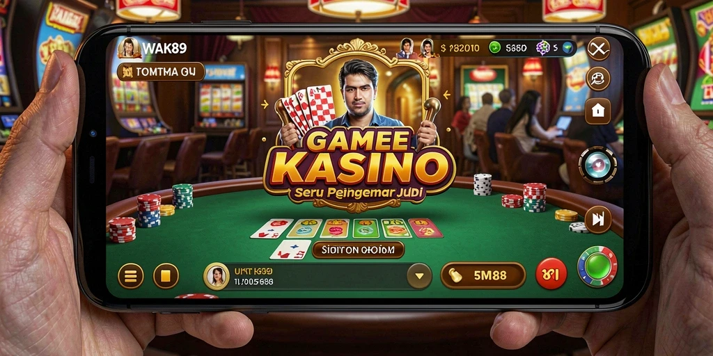 Tampilan gameplay kasino yang mengasyikkan di WAK89.