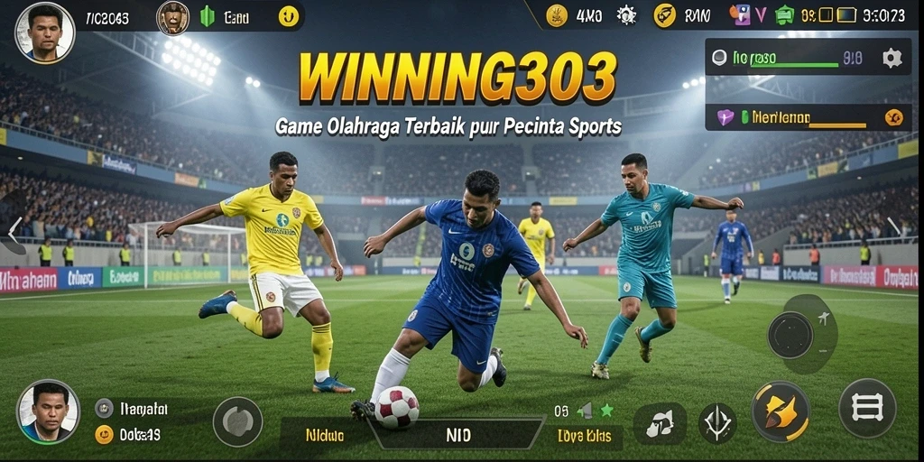 Screenshot gameplay <strong>WINNING303</strong> menunjukkan aksi mendebarkan dalam pertandingan olahraga.